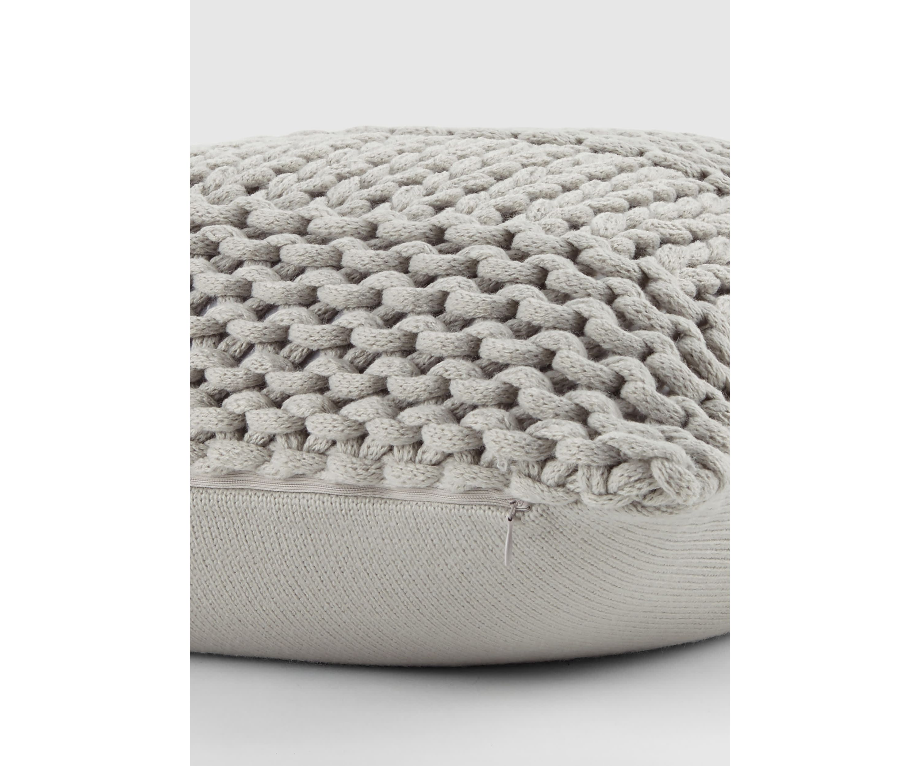 Cozy Chunky Knit Acrylic Decor Throw Pillow