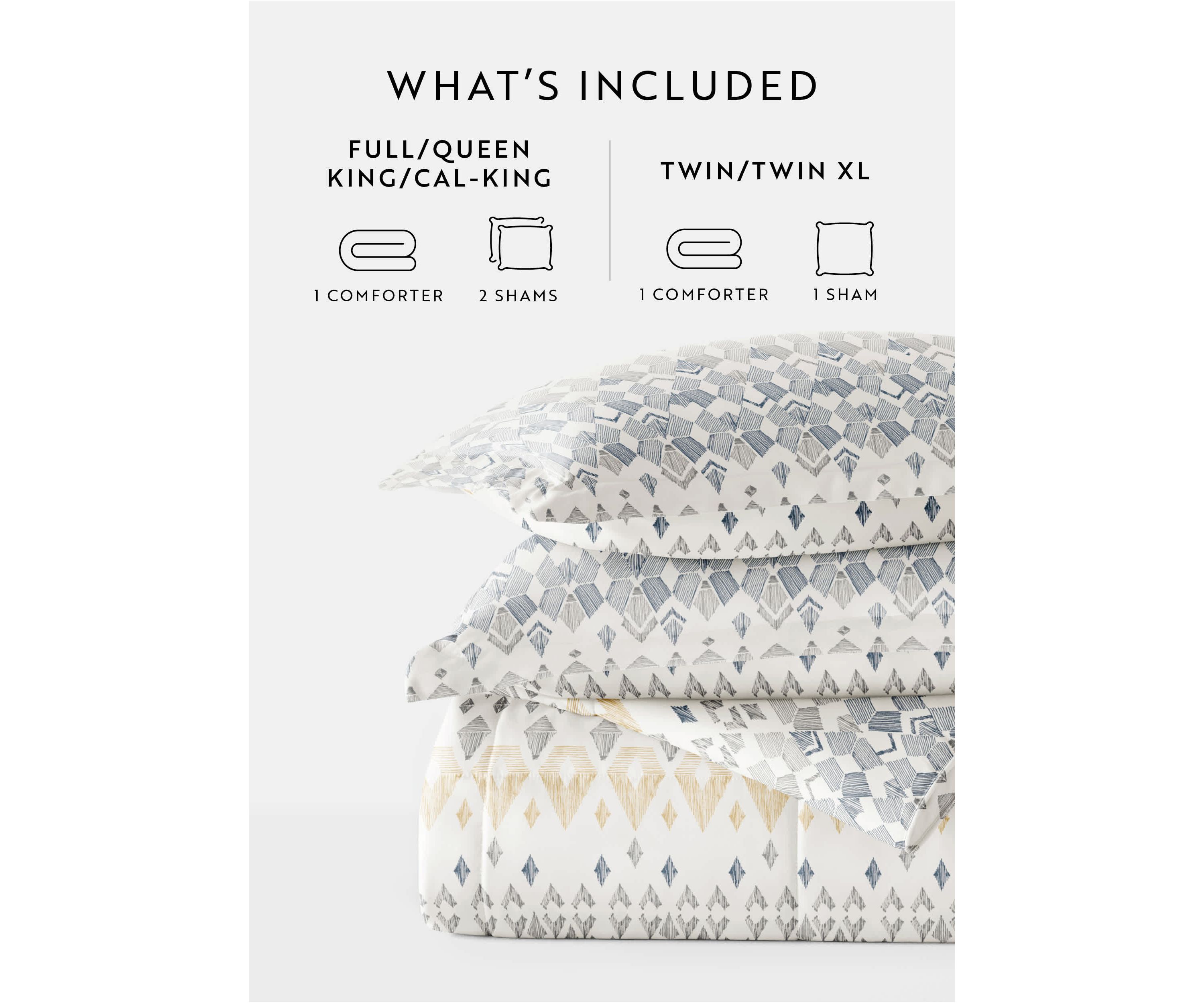 Patterned Mayan Stamp Microfiber All Season Down-Alternative Comforter Set