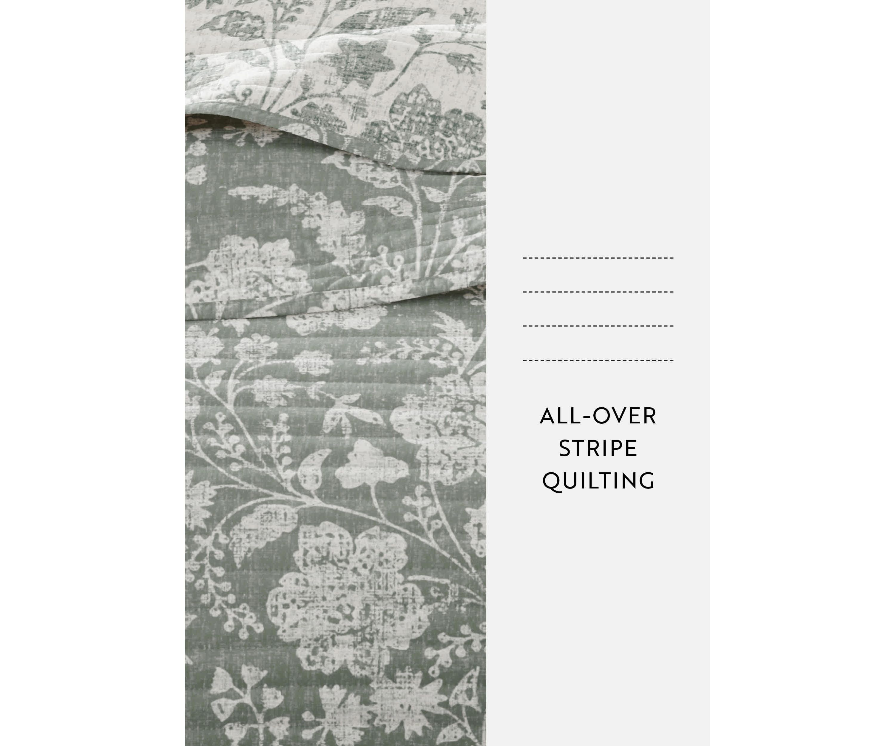Quilt Coverlet Set All Season Patterned Reversible Microfiber Ultra Soft Bedding