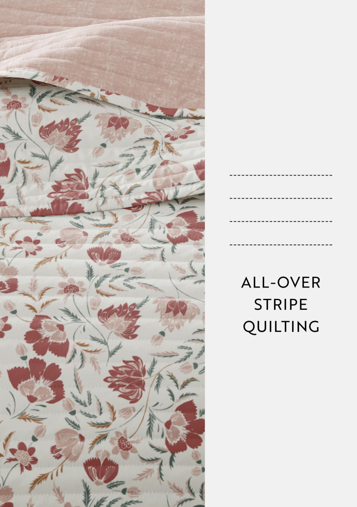 Ultra Soft Microfiber Reversible French Jacobean All Season Quilt Set with Shams