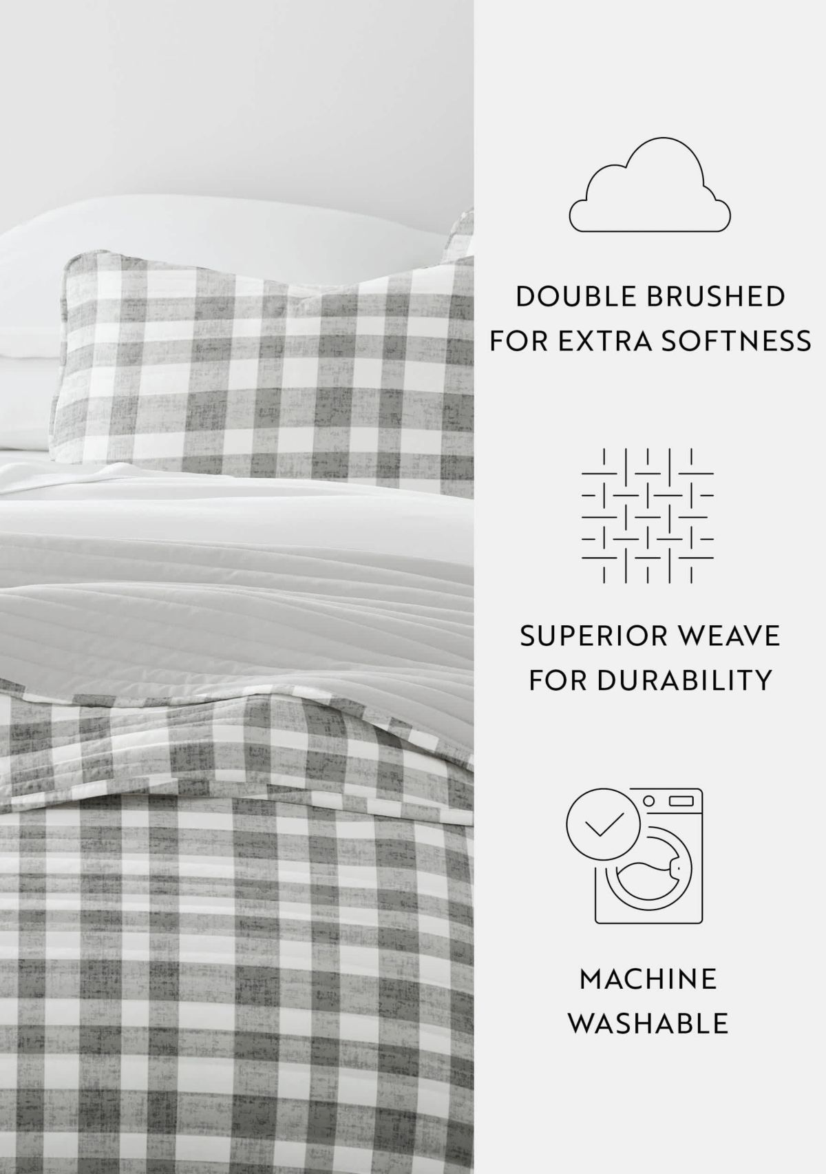 Quilt Coverlet Set All Season Patterned Reversible Microfiber Ultra Soft Bedding