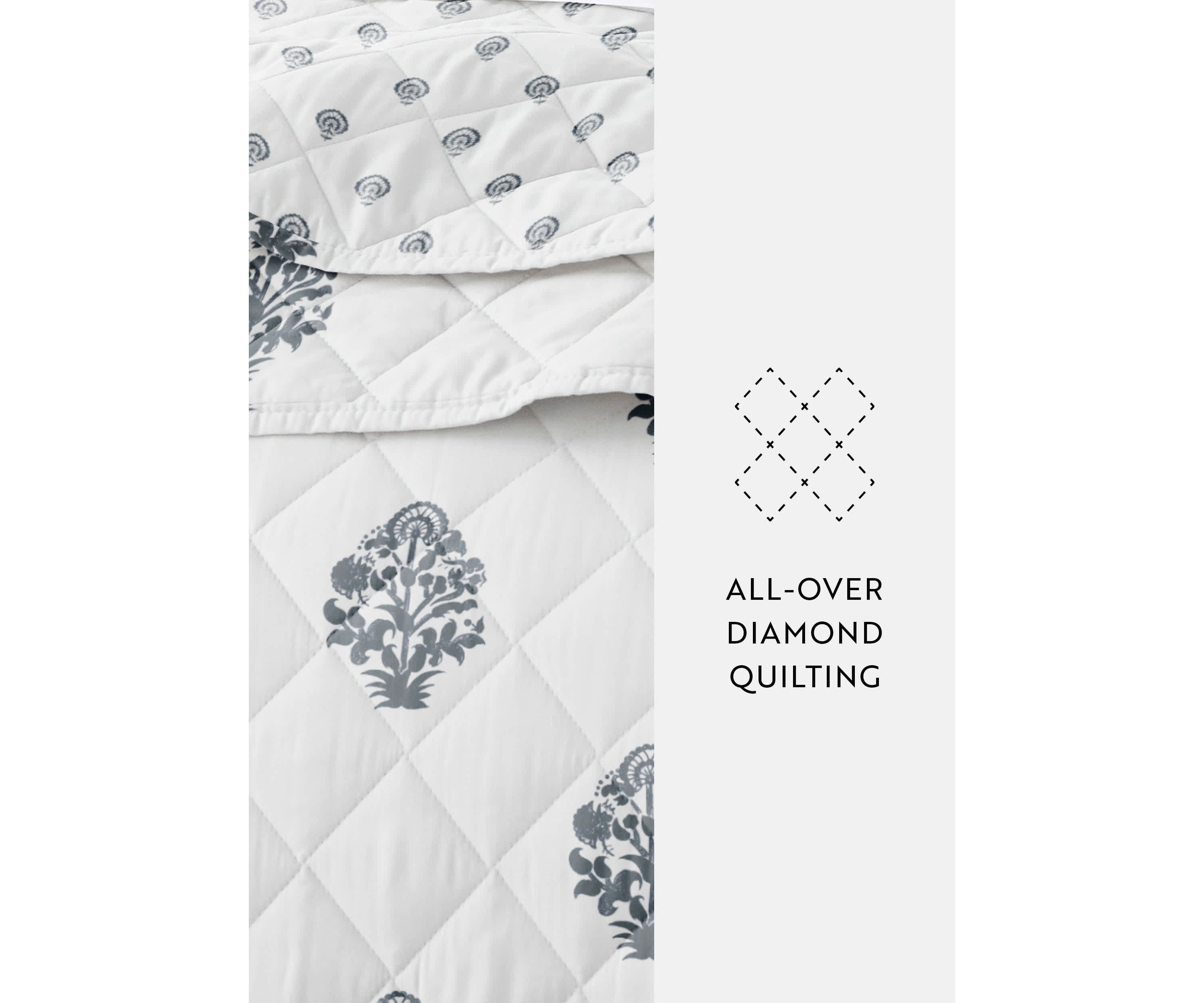 Quilt Coverlet Set All Season Patterned Reversible Microfiber Ultra Soft Bedding