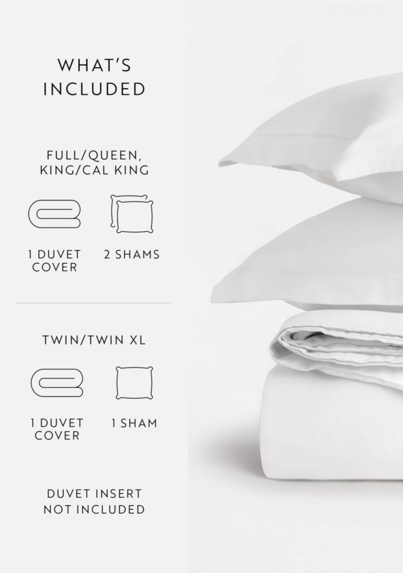 3 Piece Brushed Cotton Duvet Cover Set  - Vintage Washed for Extra Softness - 100% Long Staple Cotton -  Sateen Weave