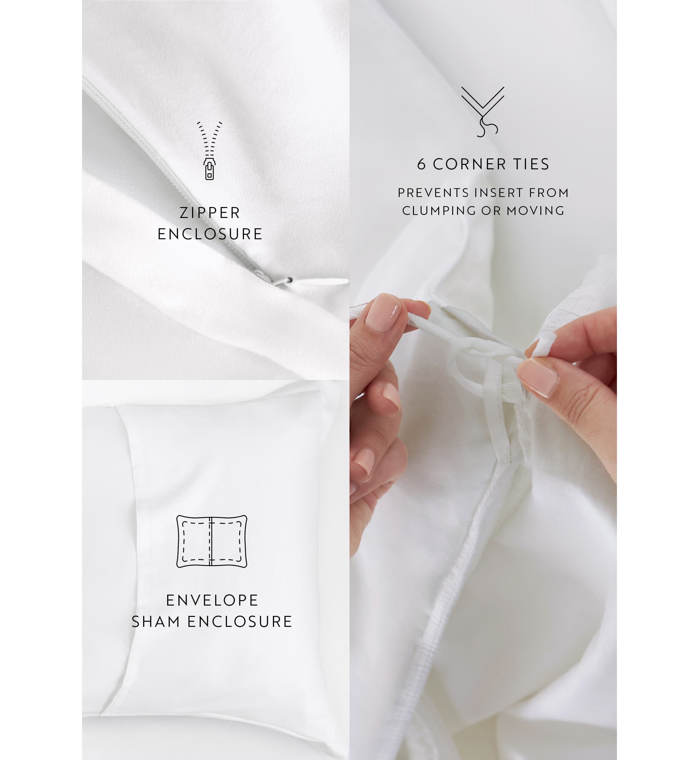 3 Piece Brushed Cotton Duvet Cover Set  - Vintage Washed for Extra Softness - 100% Long Staple Cotton -  Sateen Weave