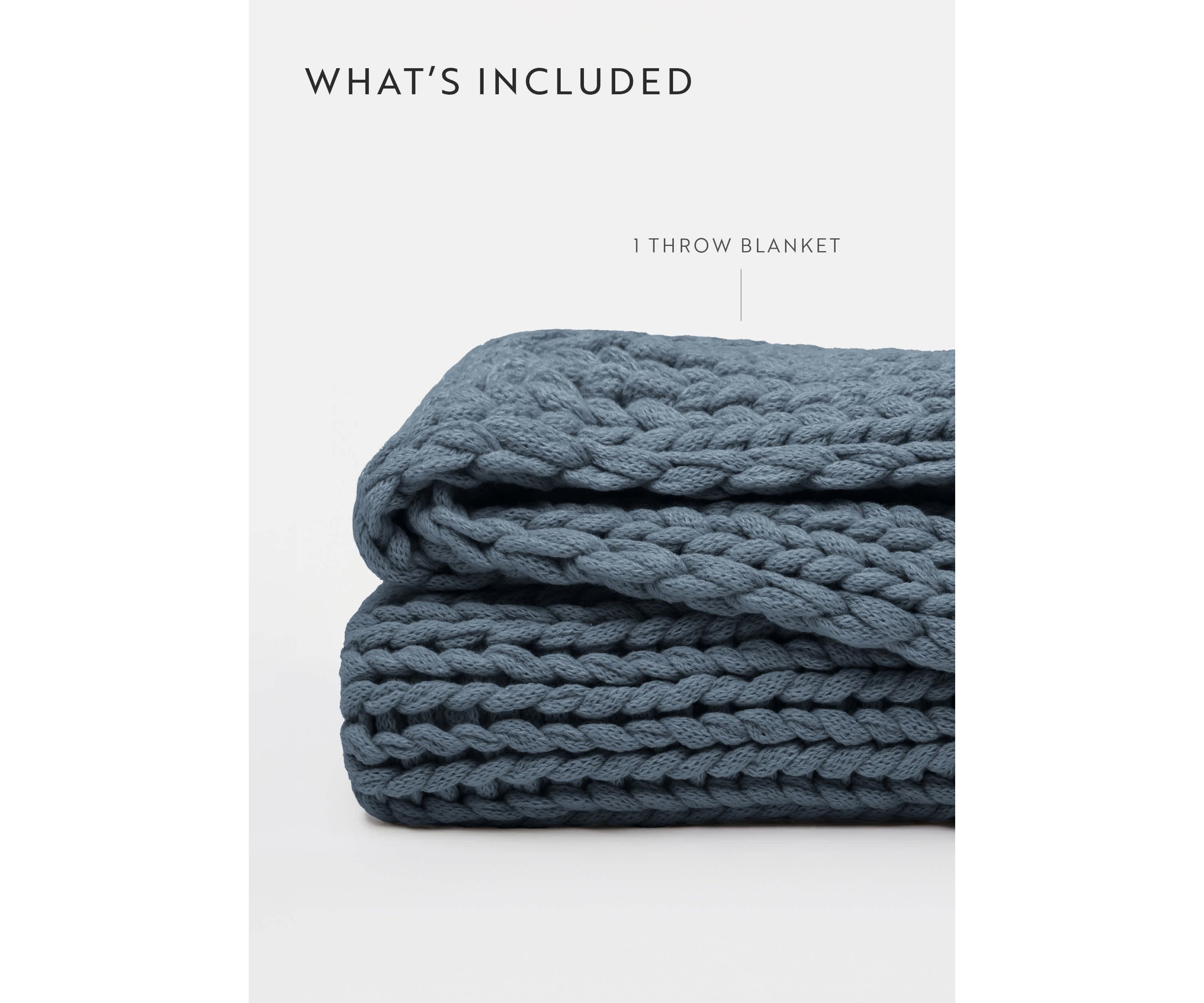 Chunky Knit Throw Blanket