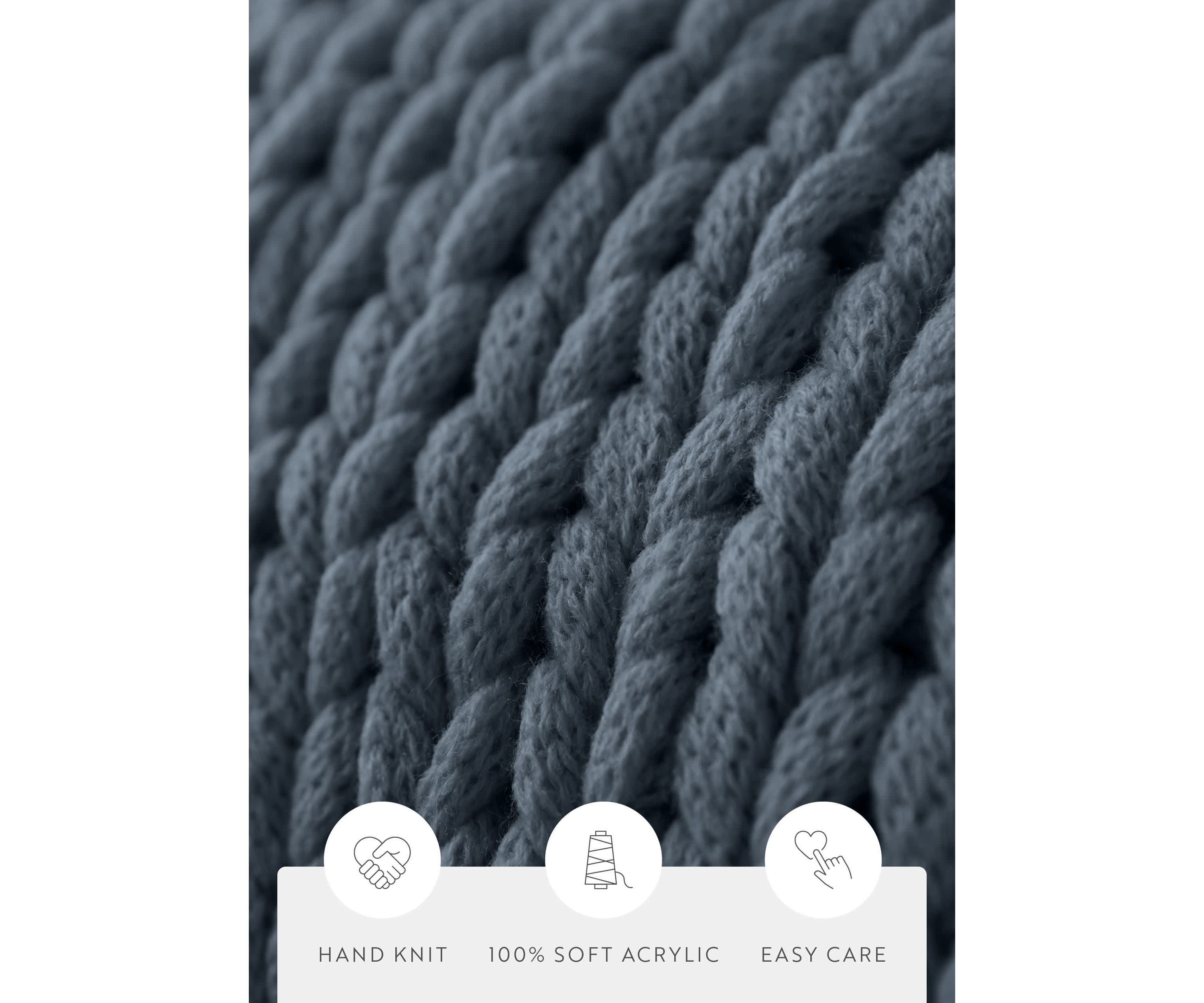 Chunky Knit Throw Blanket