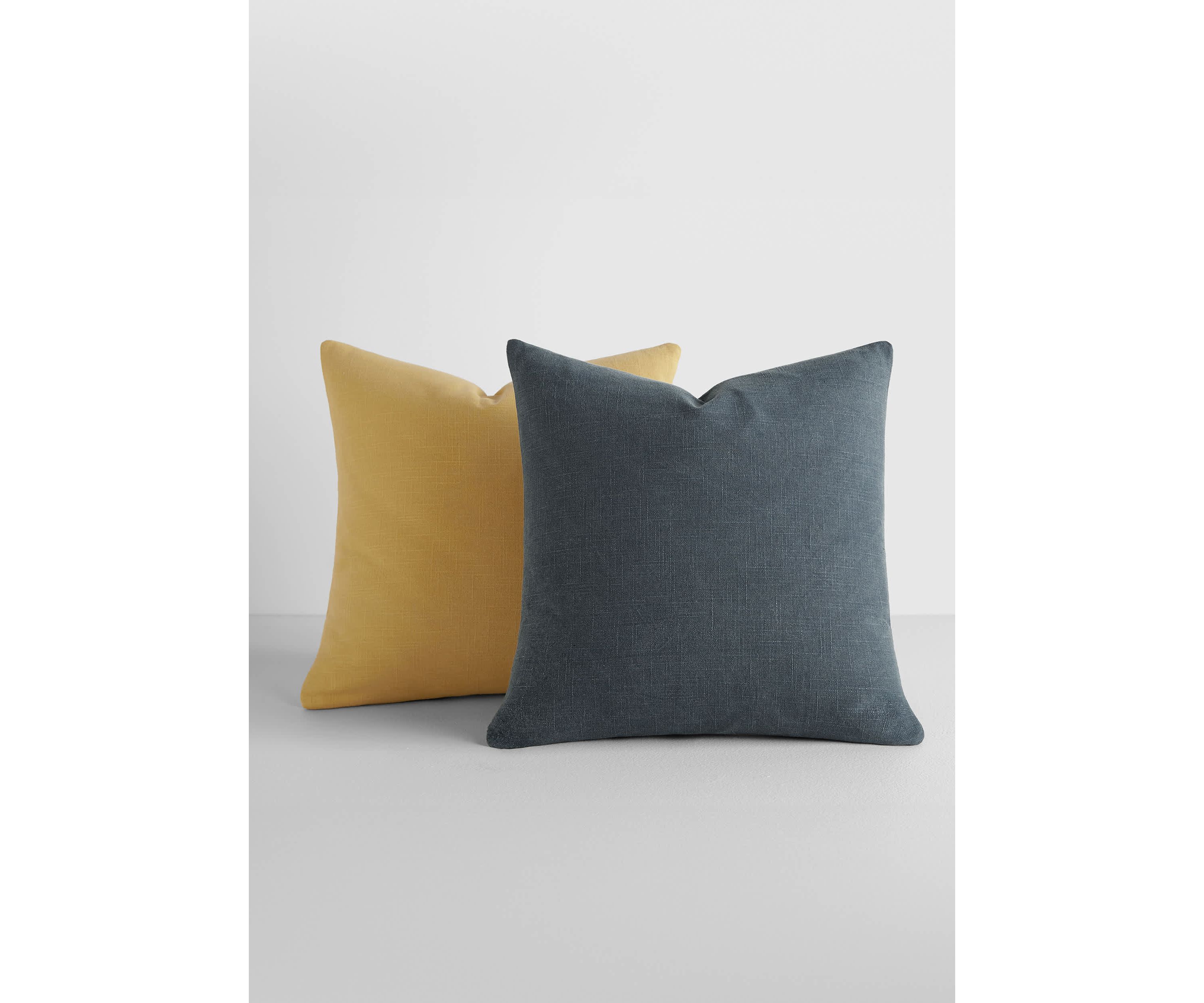 2-Pack Cotton Solid Décor Throw Pillows