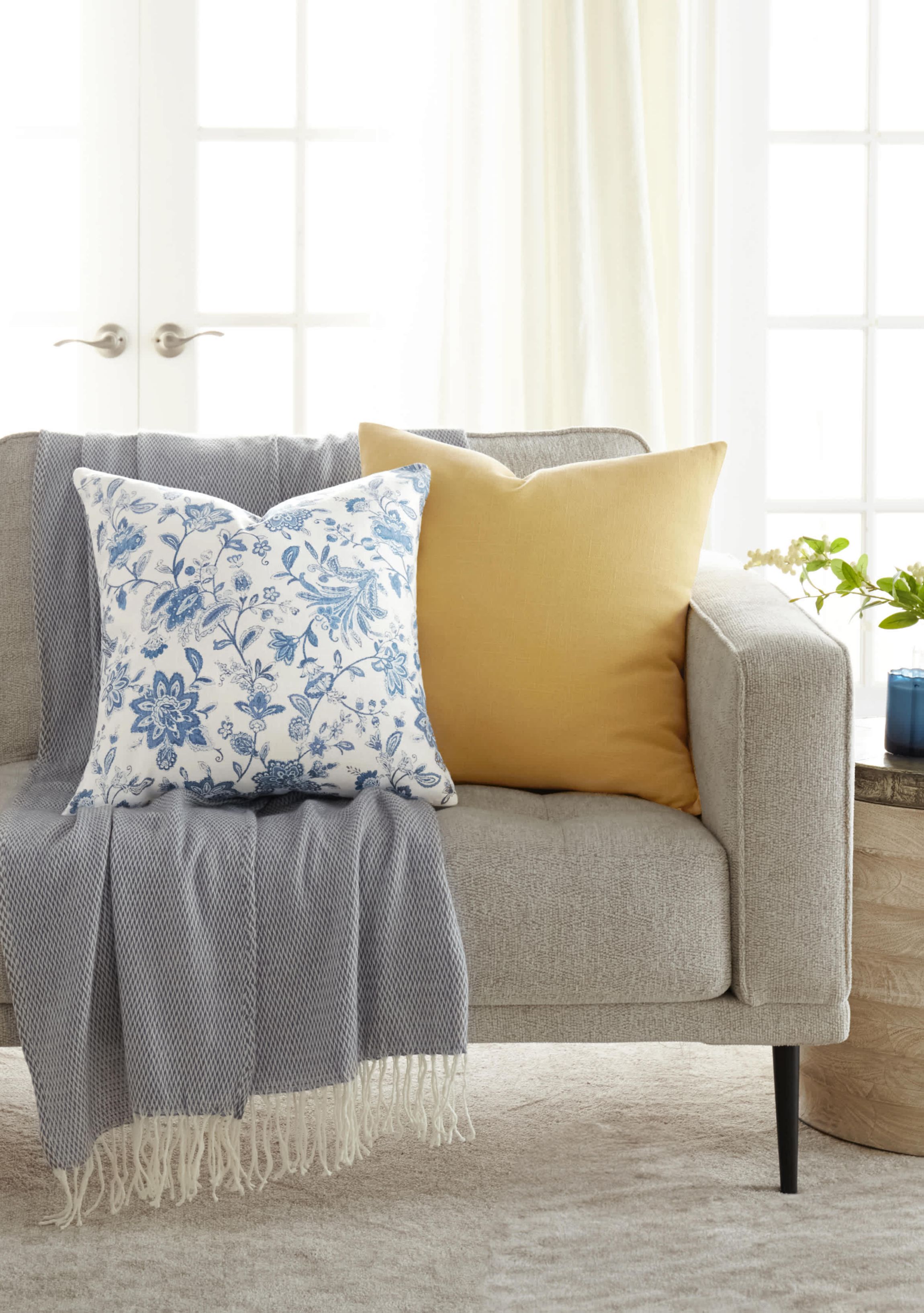 2-Pack Cotton Décor Throw Pillows in Jacobean