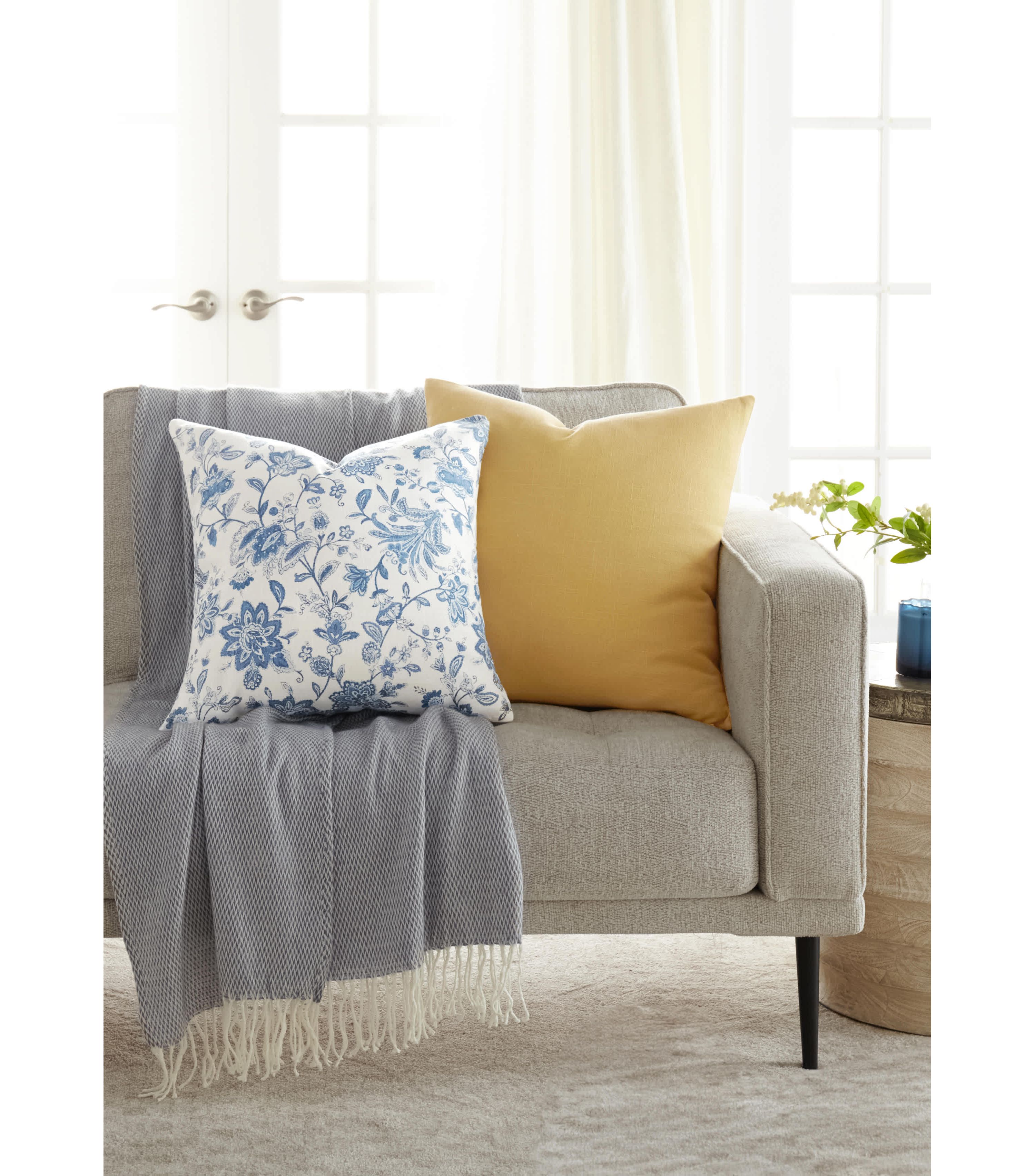 2-Pack Cotton Décor Throw Pillows in Jacobean