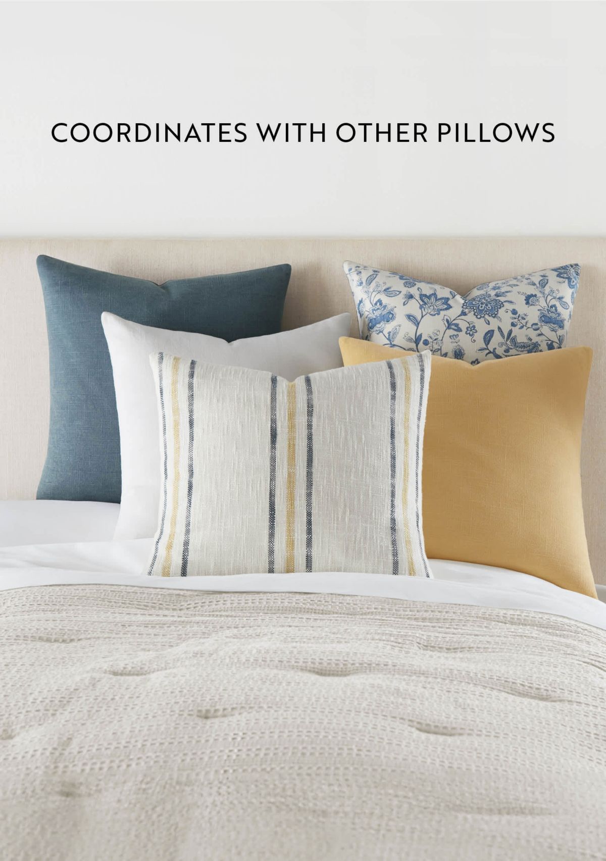 2-Pack Cotton Stonewash Slub Décor Throw Pillows