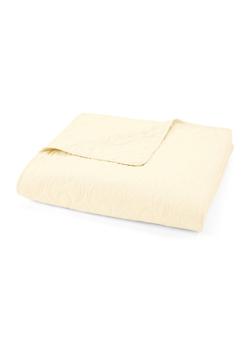 Premium Ultra Soft Damask Pattern Quilted Coverlet Set