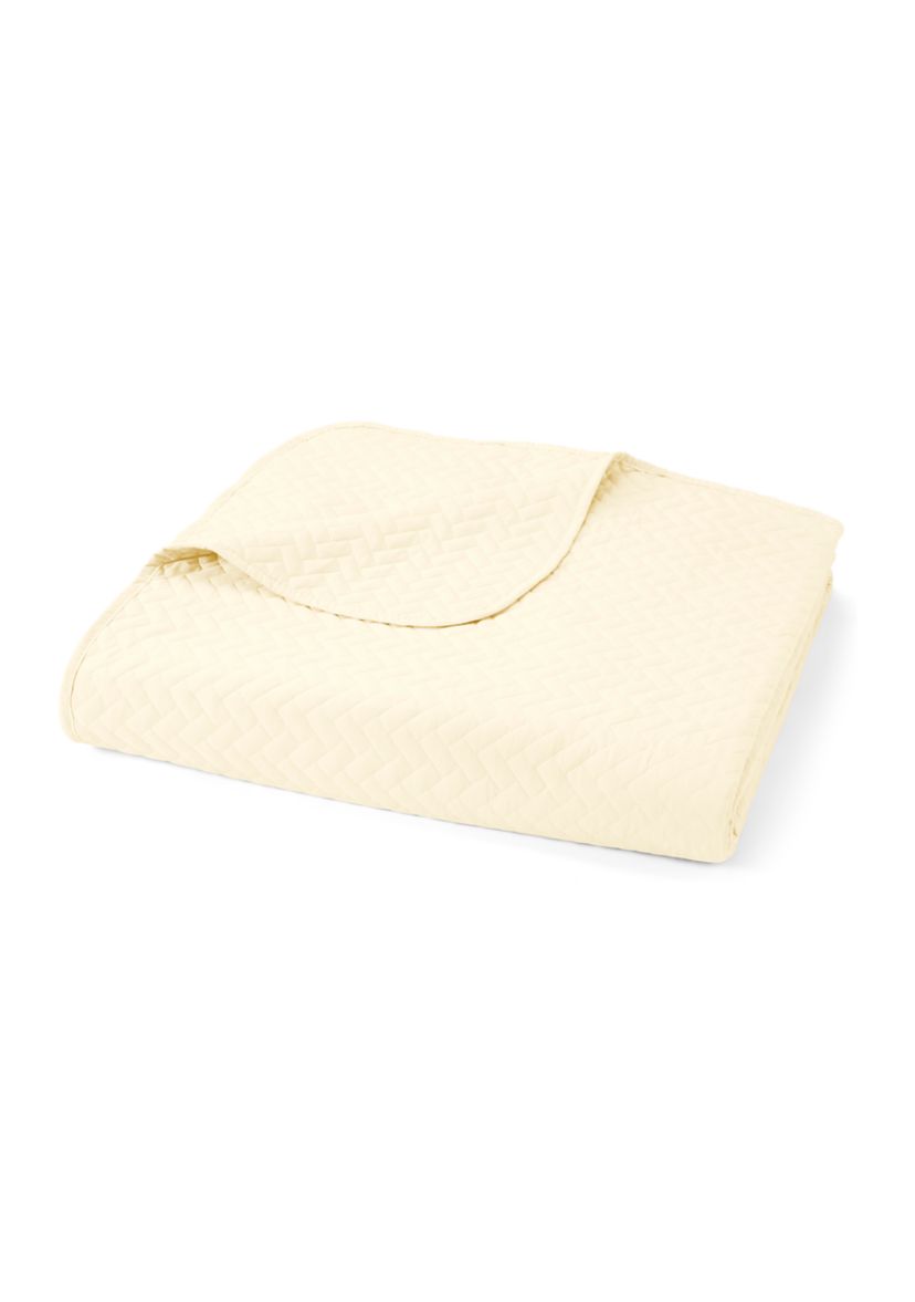 Premium Ultra Soft Herring Pattern Quilted Coverlet Set