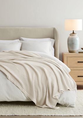 Luxury Inn 100% Cotton Soft Waffle Textured Bed Blanket