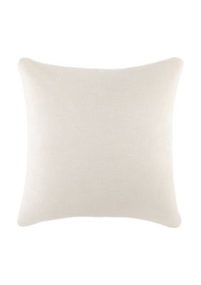 Luxury Inn 100% Cotton Slub Stonewashed Solid Decor Throw Pillow Cover, 20 x 20