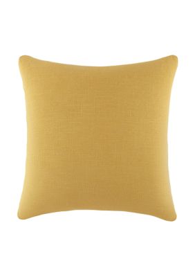 Luxury Inn 100% Cotton Slub Stonewashed Solid Decor Throw Pillow Cover, 20 x 20