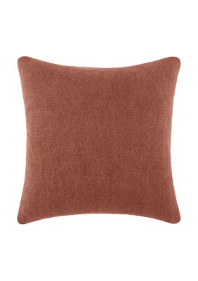 Luxury Inn 100% Cotton Slub Stonewashed Solid Decor Throw Pillow Cover, 20 x 20