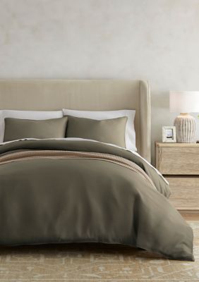 Luxury Inn 100% Rayon from Bamboo Silky Soft Duvet Cover Set with Shams, Full/Queen