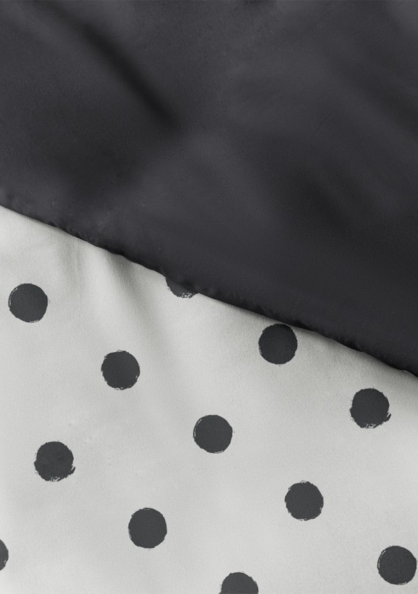 Premium Ultra Soft Painted Polka Dot 3-Piece Reversible Duvet Cover Set