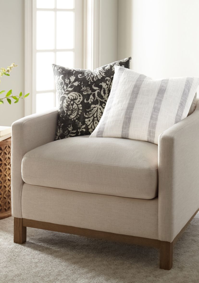 Elegant Patterns Cotton Decor Throw Pillow