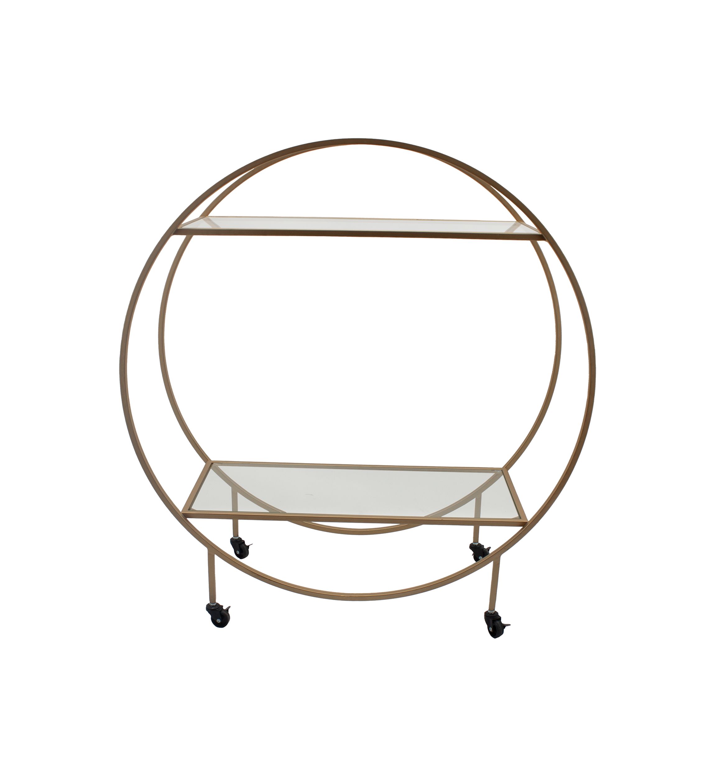 Gold Tone Bar Cart
