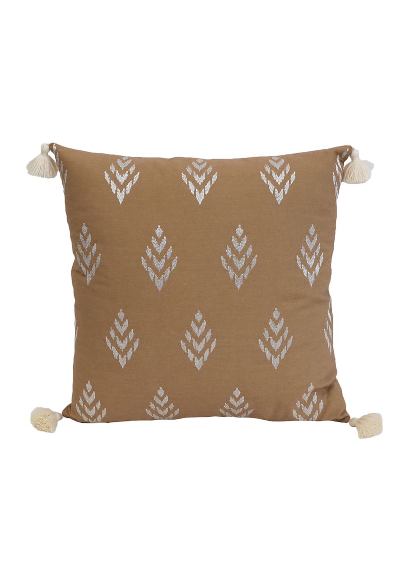 Gabbie Embroidered Canvas Throw Pillow 