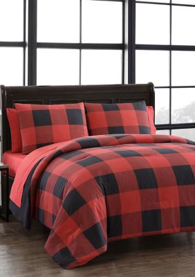 Addison Home 7 Piece Buffalo Plaid Comforter Set | belk