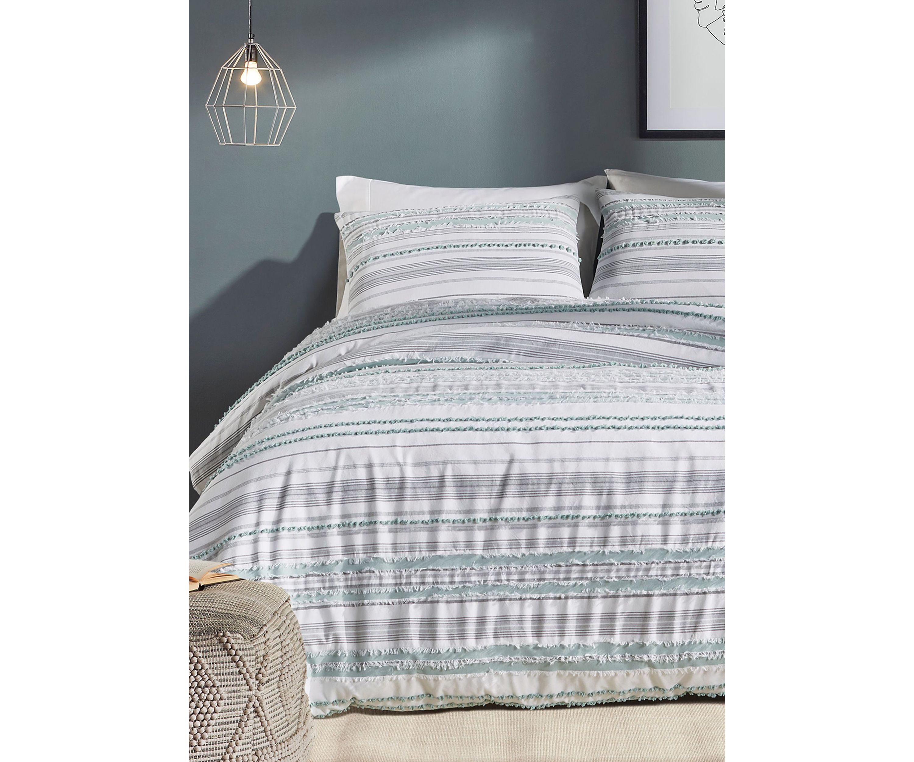 Diana Stripe Collection Comforter Set with Shams