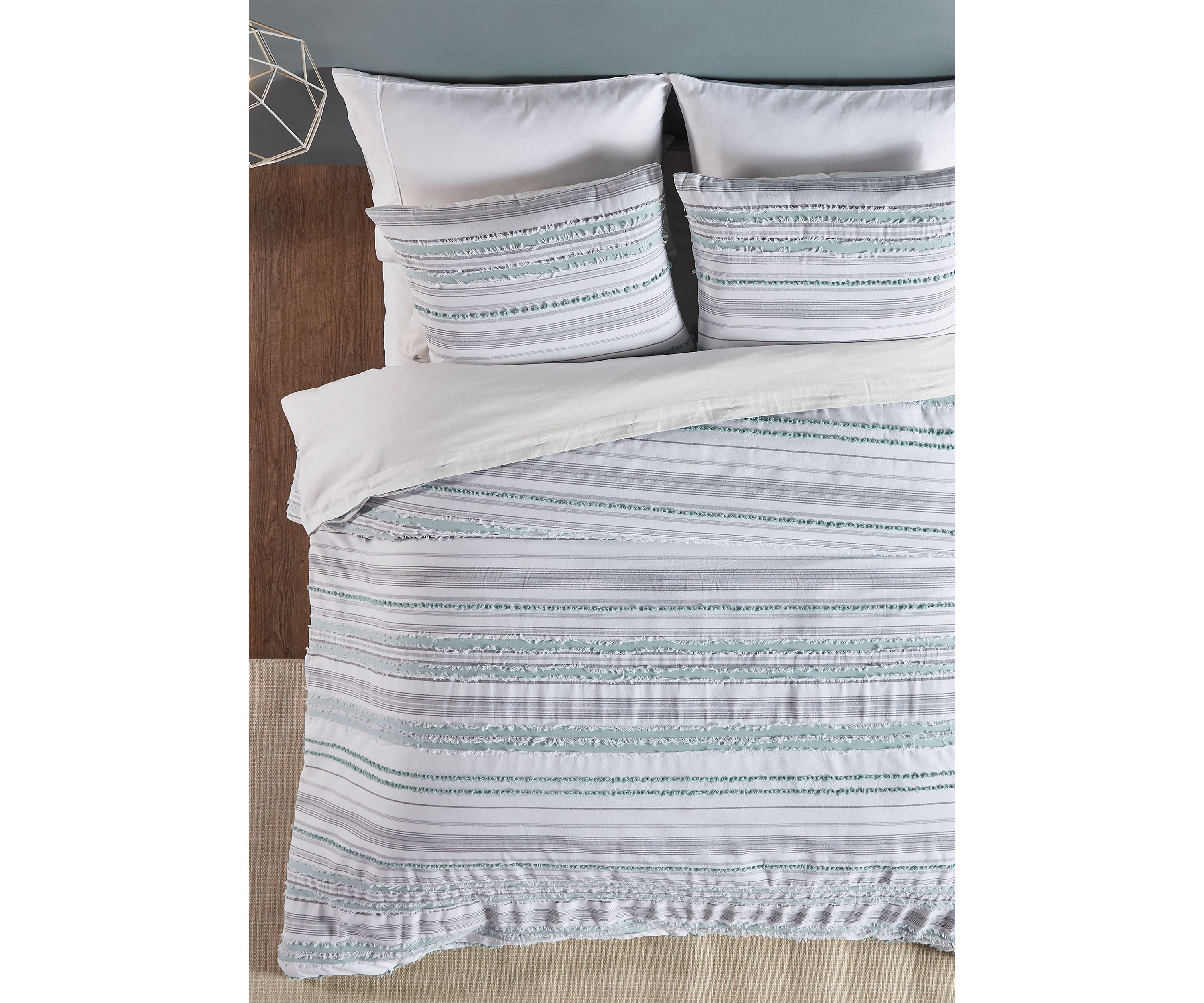 Diana Stripe Collection Comforter Set with Shams