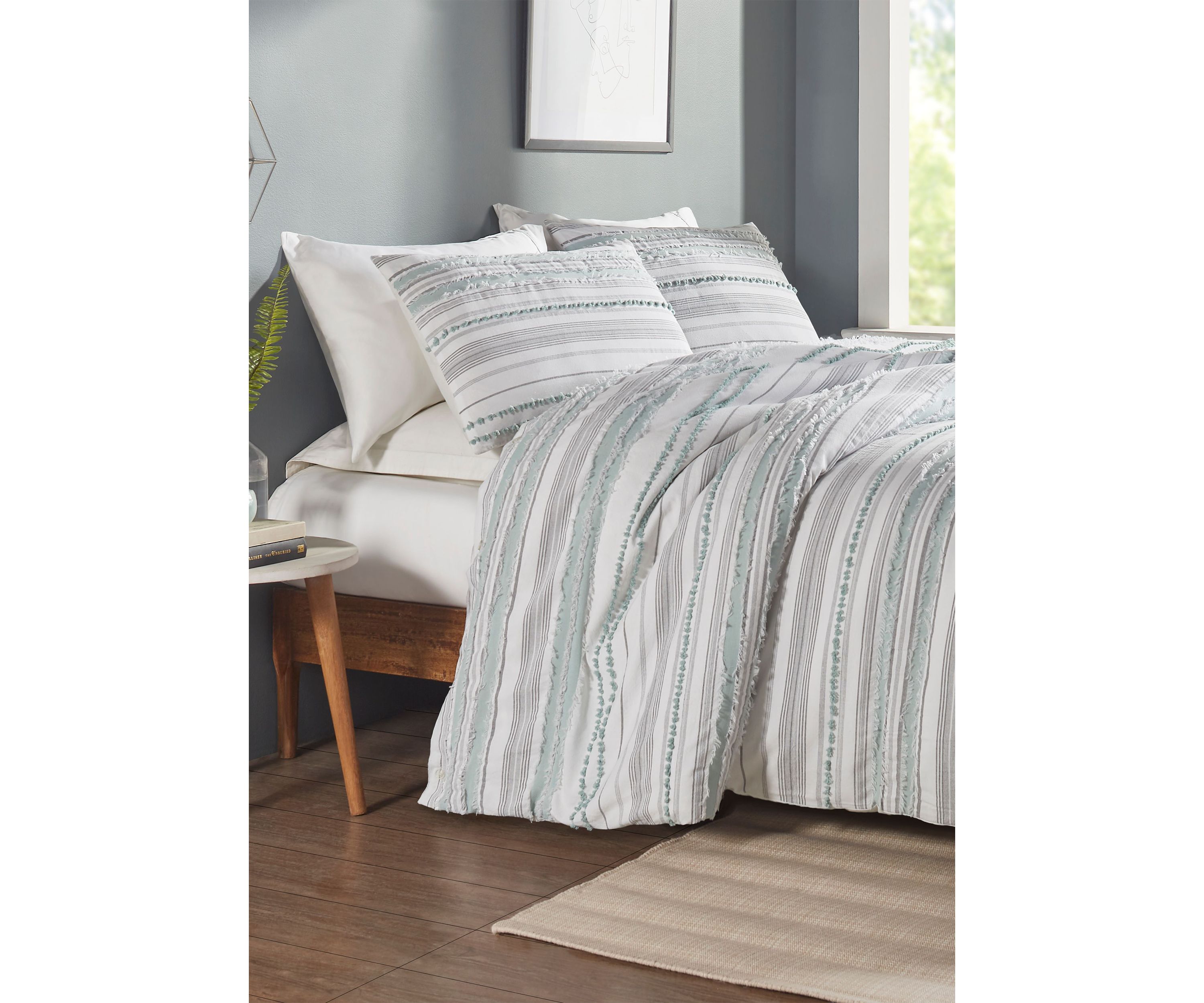 Diana Stripe Collection Comforter Set with Shams
