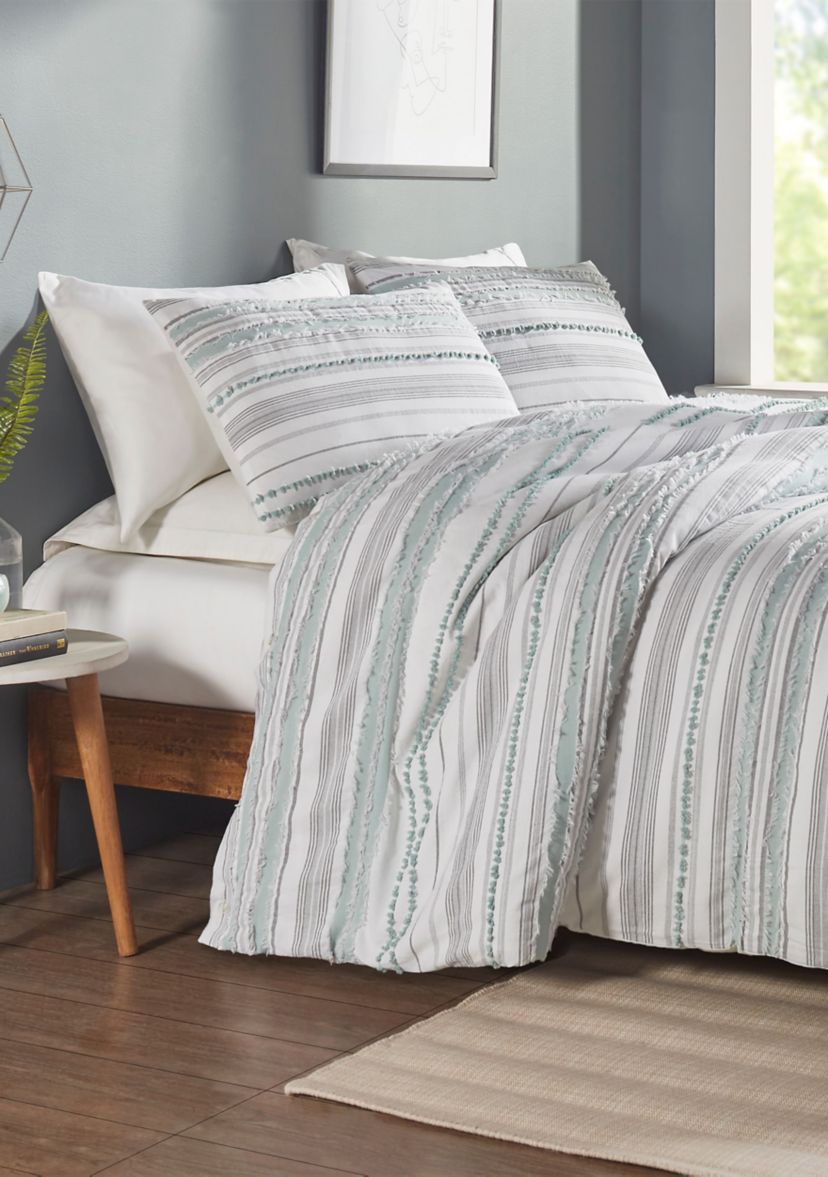 Diana Stripe Collection Comforter Set with Shams