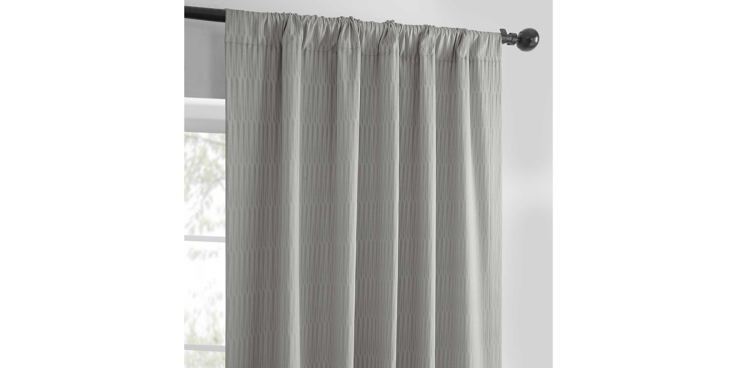 Lounge Embossed Velvet Curtain Panel