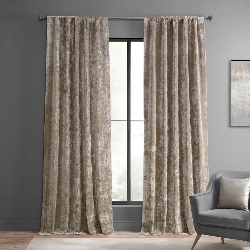 Lush Crush Grommet Velvet Curtain Panel