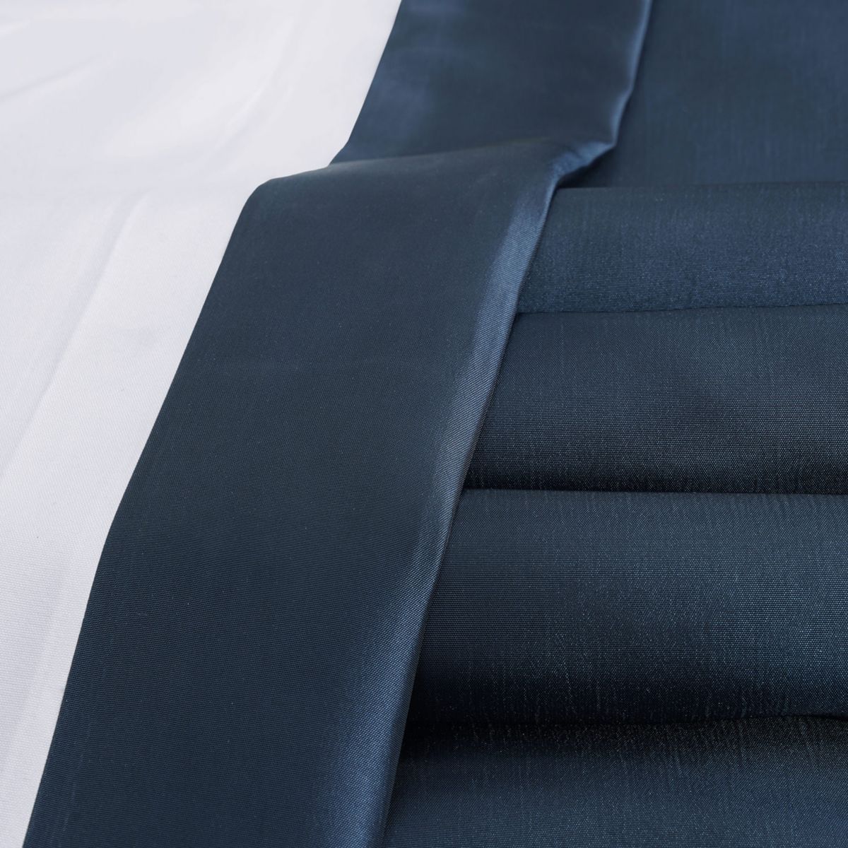 Faux Silk Taffeta Pleated Blackout Curtain