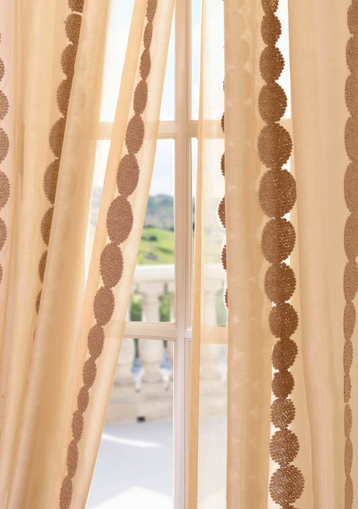 Cleopatra Embroidered Sheer Curtain