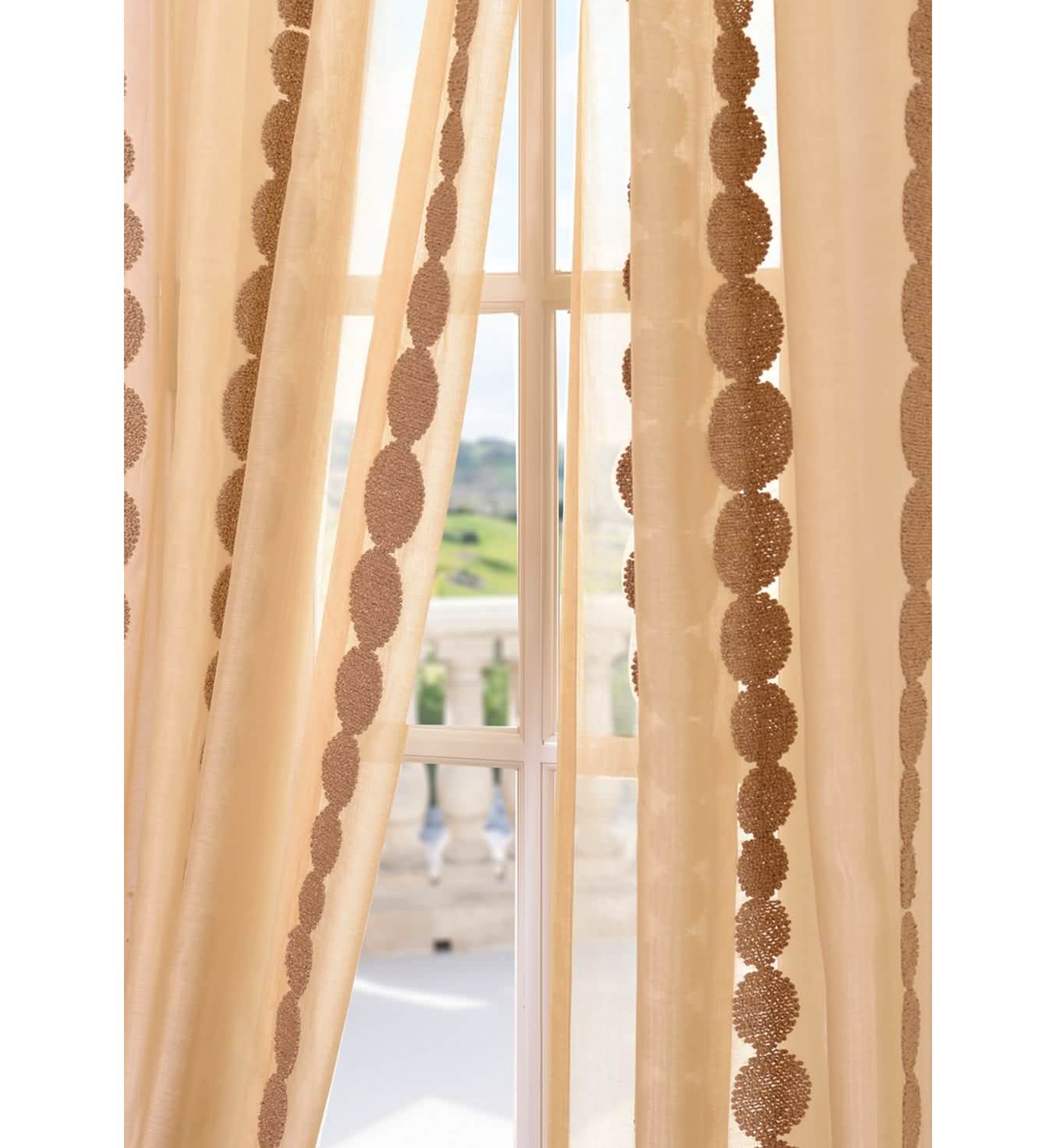 Cleopatra Embroidered Sheer Curtain