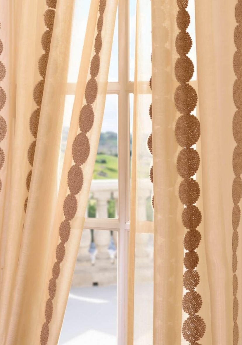 Cleopatra Embroidered Sheer Curtain
