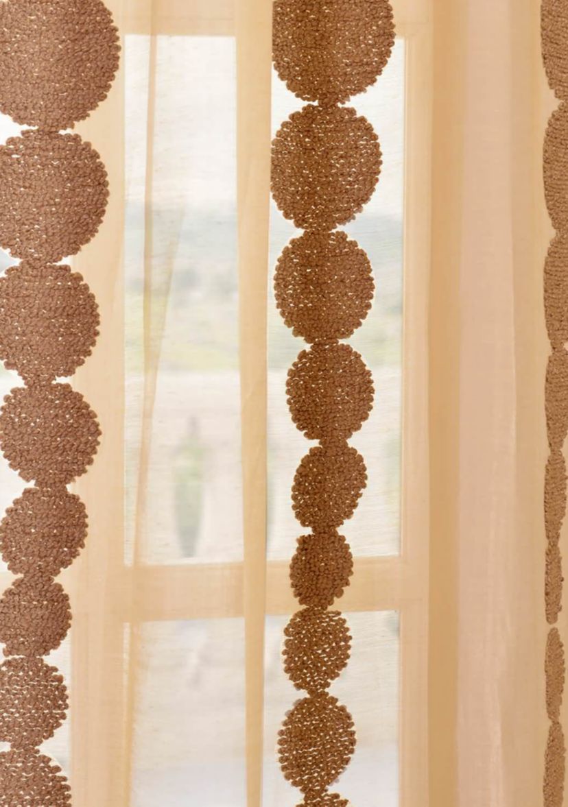 Cleopatra Embroidered Sheer Curtain