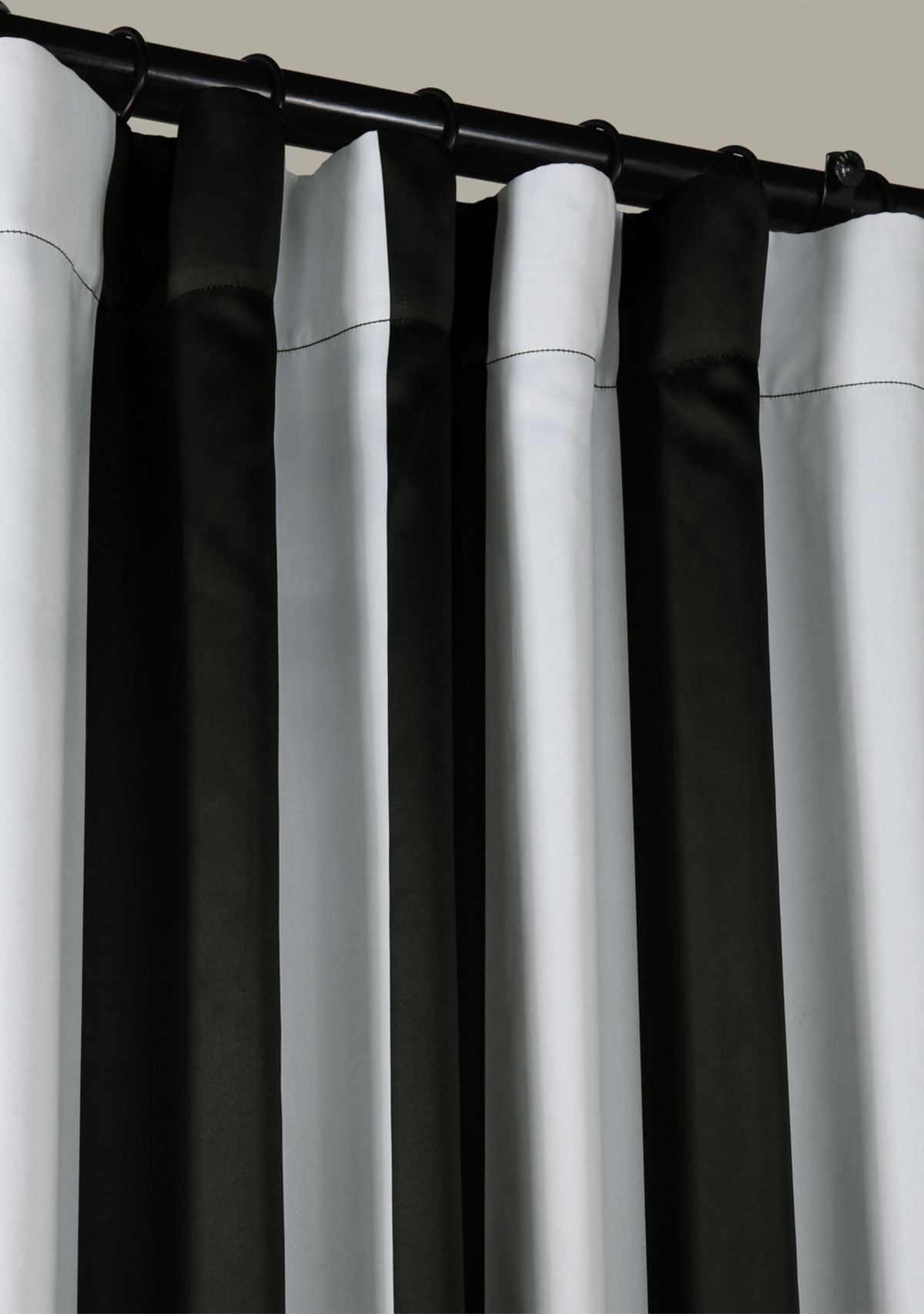 Awning Stripe Blackout 63 Inch Curtain
