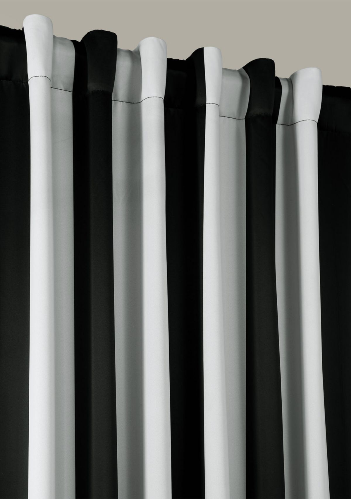 Awning Stripe Blackout 63 Inch Curtain