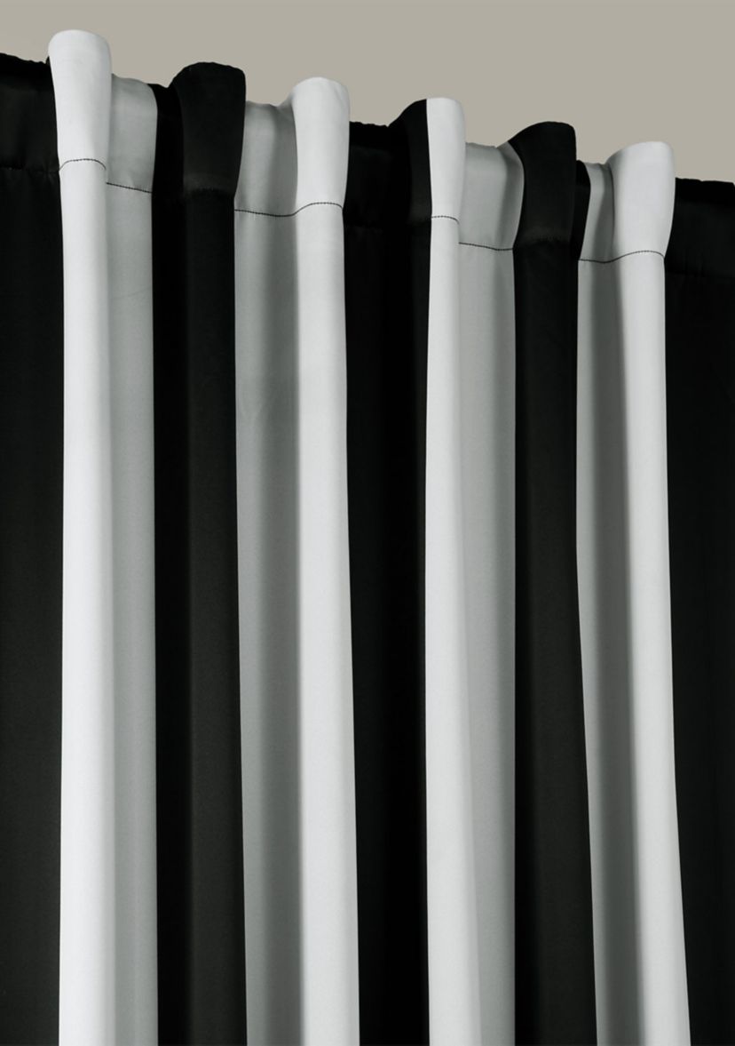 Awning Stripe Blackout 63 Inch Curtain