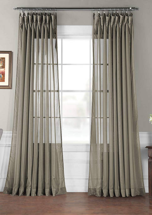 Double Layered Extra Wide Sheer Curtain, Double Wide Curtains