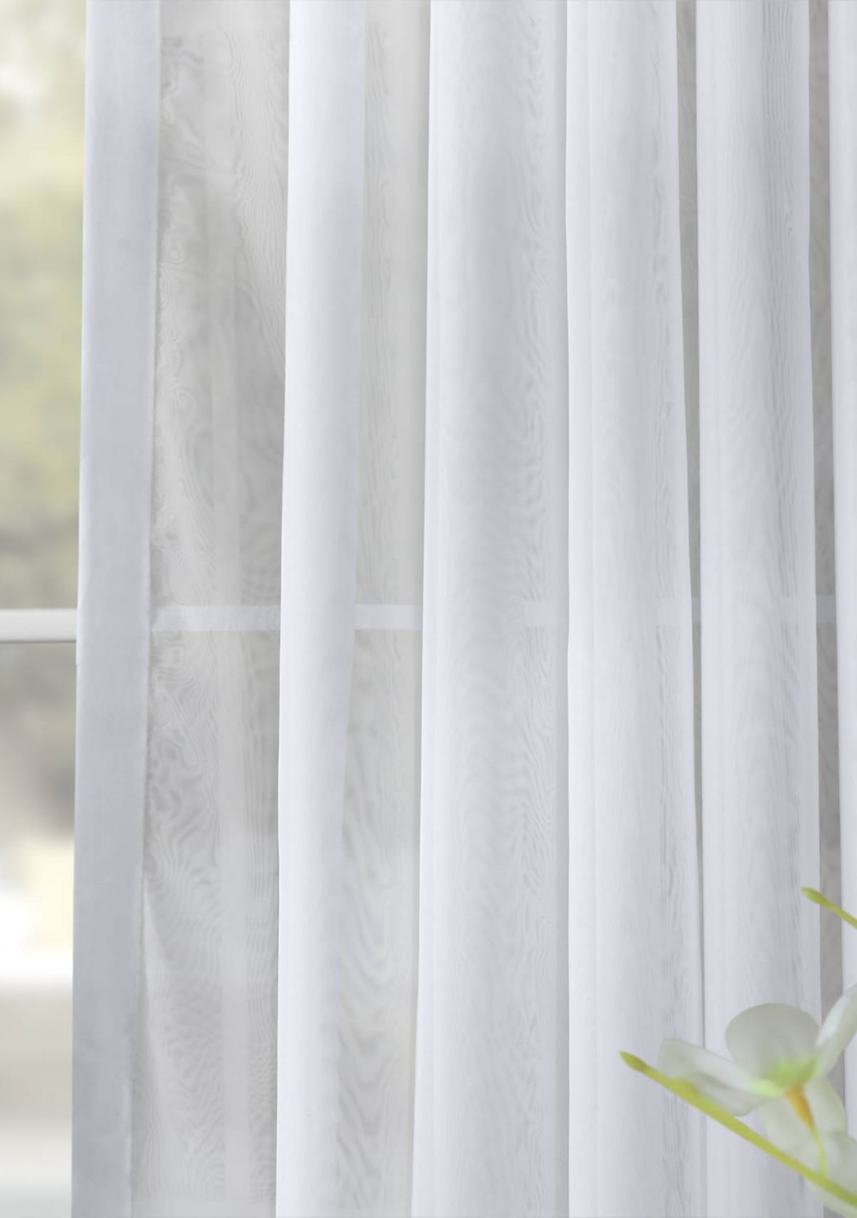 Double Layered Extra Wide Sheer Curtain