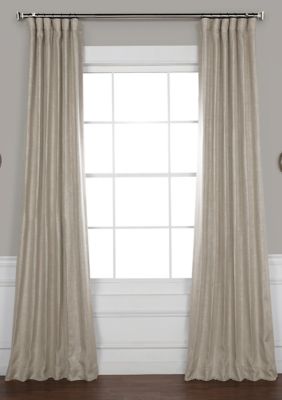 Exclusive Fabrics & Furnishings Faux Linen Blackout Curtains | belk