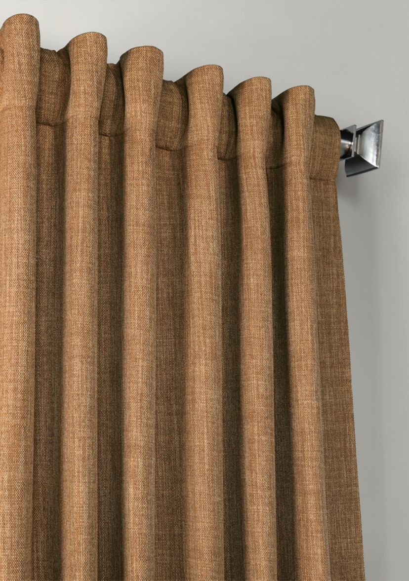 Faux Linen Blackout Curtains