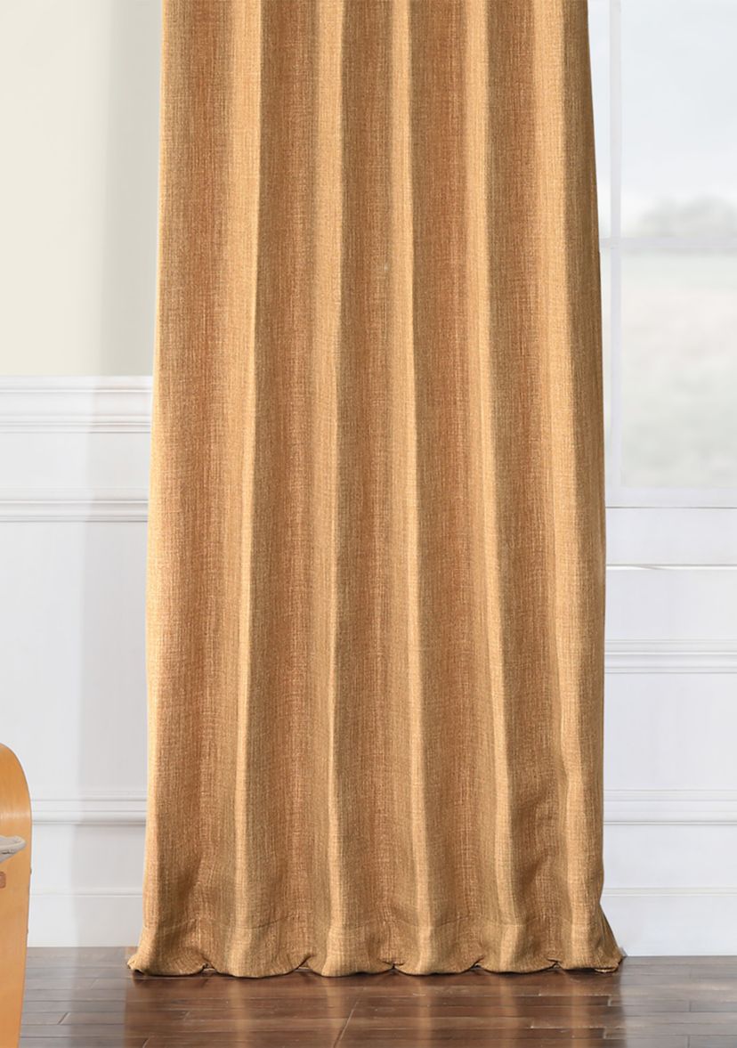 Faux Linen Blackout Curtains