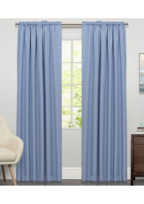 Sweet Home Collection Ribcord Tailored Window Curtain Single Panel