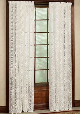 Sweet Home Collection Lace Jacquard Window Curtain Single Panel Hopewell