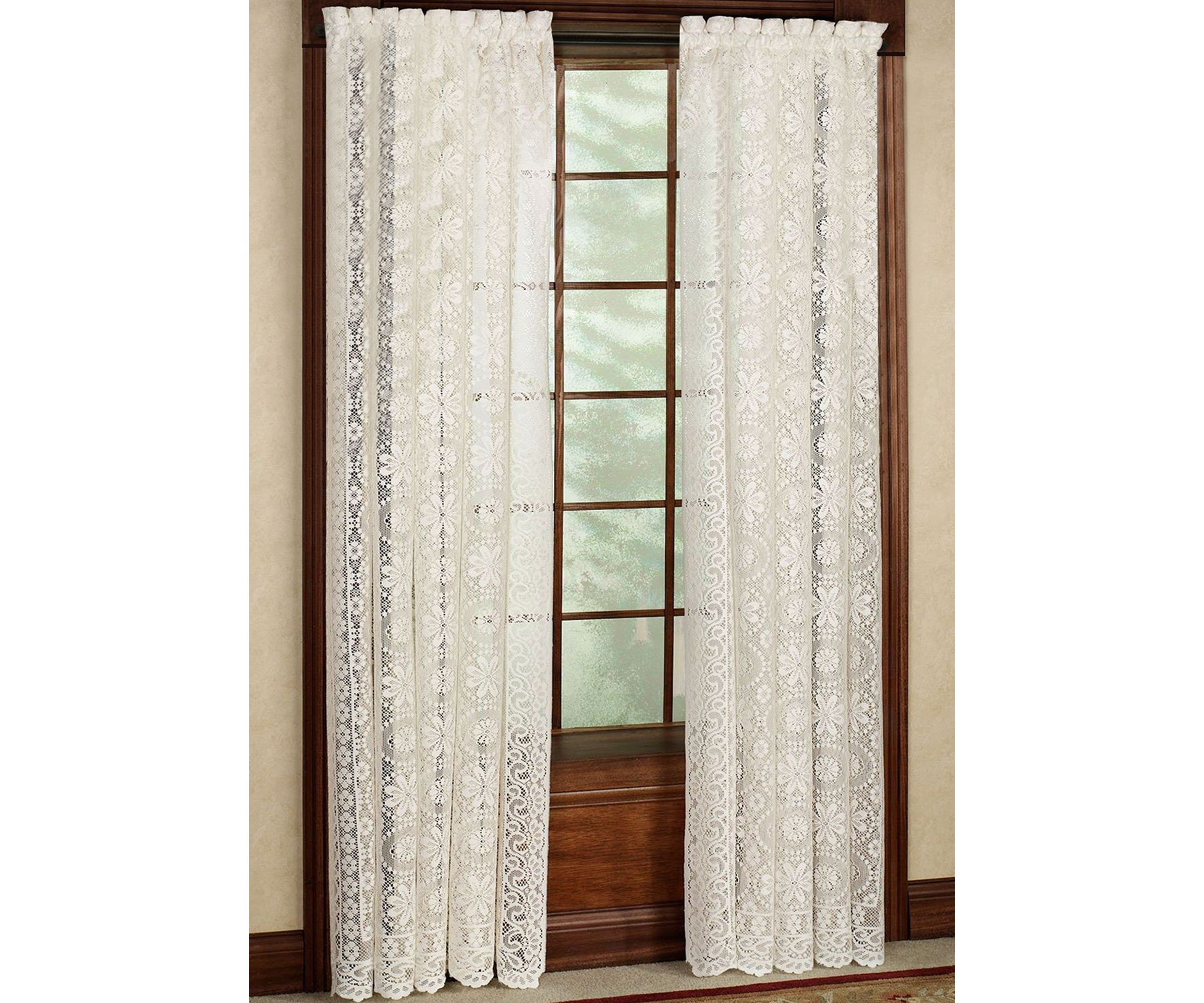 Lace Jacquard Window Curtain Single Panel Hopewell