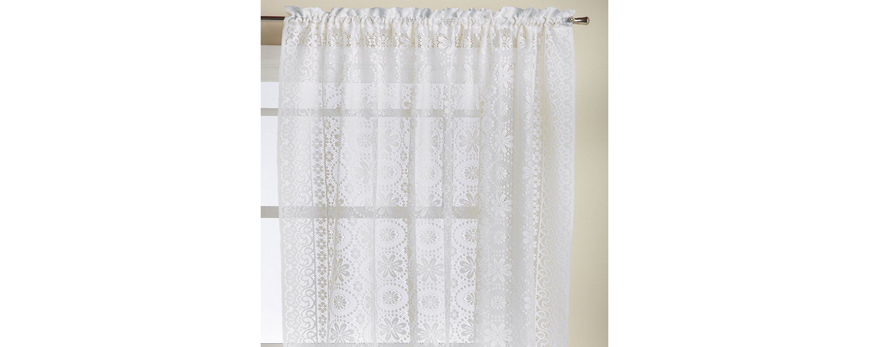Lace Jacquard Window Curtain Single Panel Hopewell