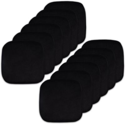 Sweet Home Collection Honeycomb Chair/Seat Memory Foam Cushion Pad Non-Slip Back 12 Pack